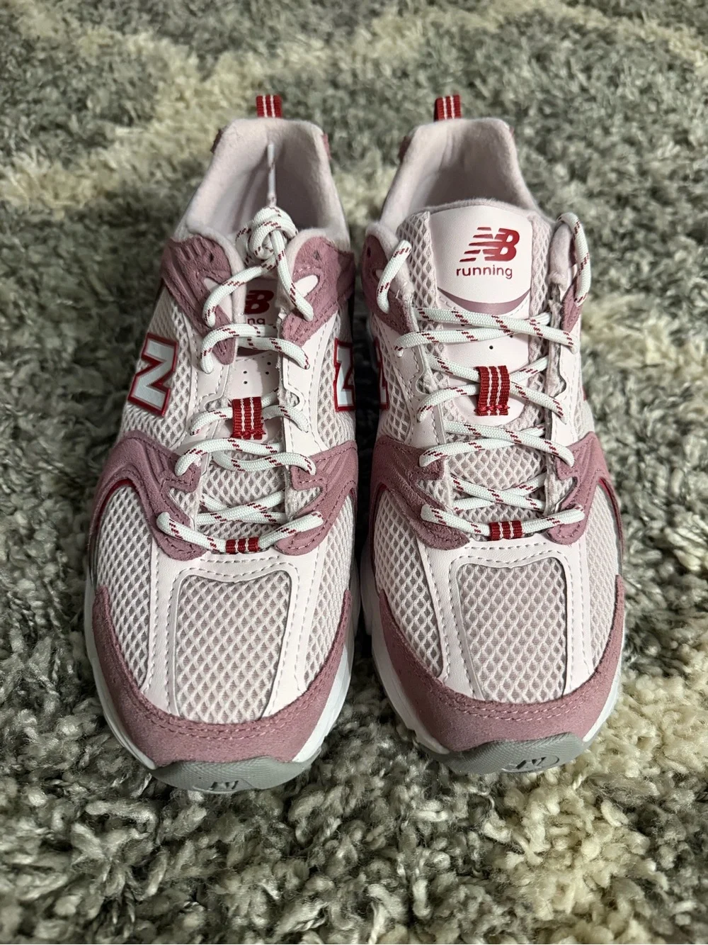 New Balance Women's Pink and Maroon 530 Running Sneakers